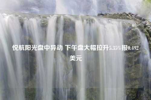 悦航阳光盘中异动 下午盘大幅拉升5.35%报0.492美元