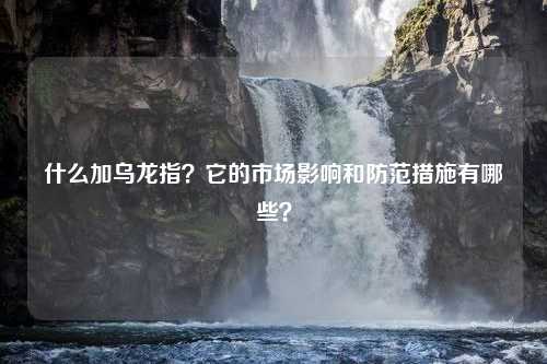 什么加乌龙指？它的市场影响和防范措施有哪些？